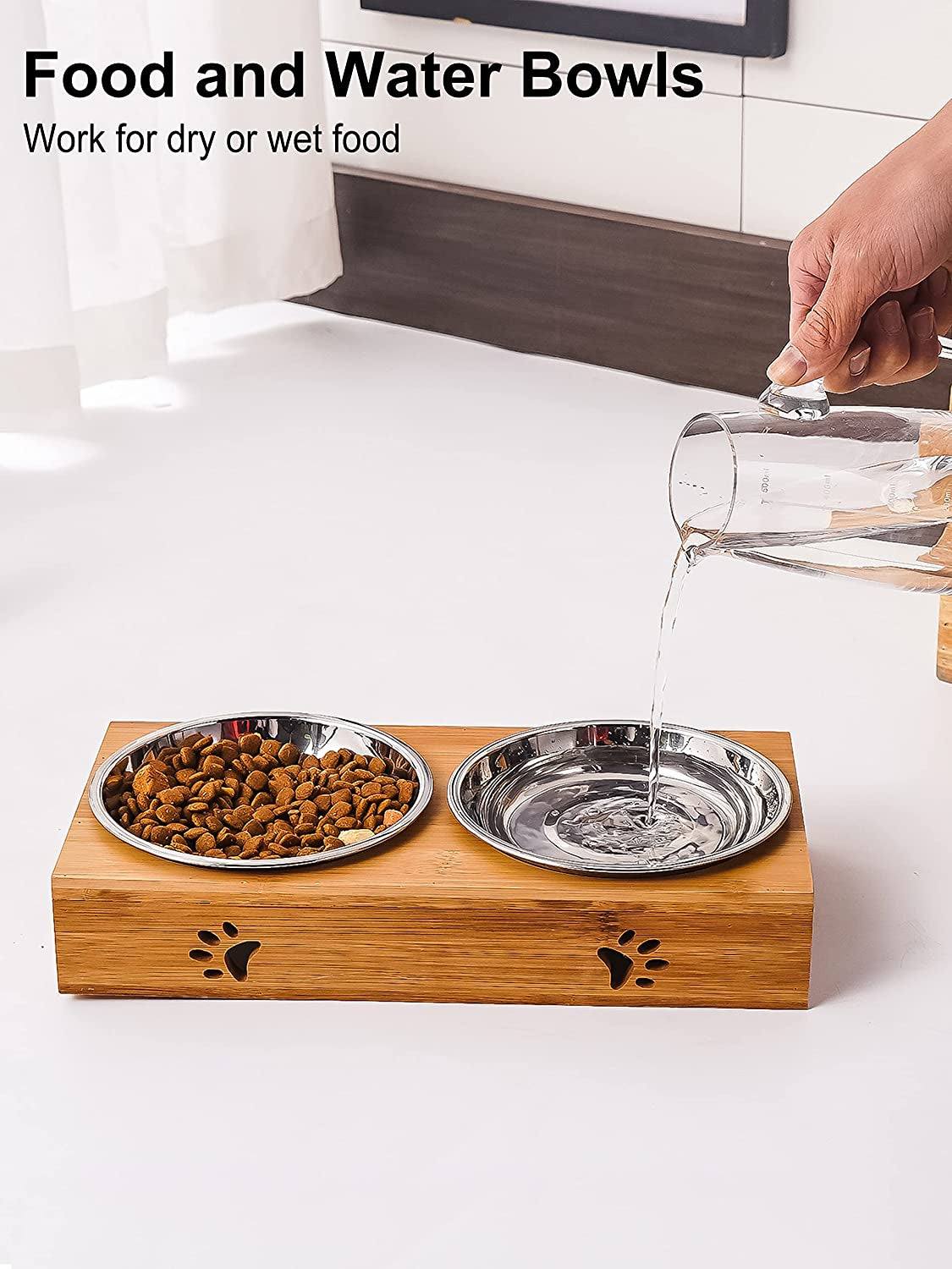 Stainless Steel Shallow Cat Food Bowl 6.5 Inch, Small Whisker Fatigue Cat Food Dish 15.2 Fl.Oz, Replacement Basic Kitten Bowls Bulk for Elevated Stand, Dishwasher Safe (Set of 4)
