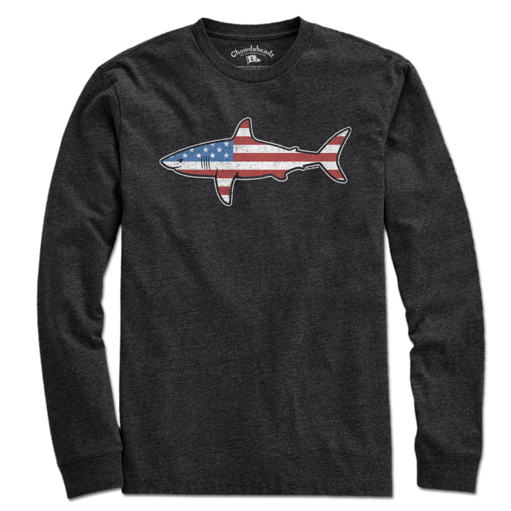 Stars and Stripes USA Shark T-Shirt